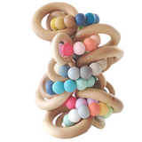 Saturn Ring Wooden Baby Teether - HoneyBug 