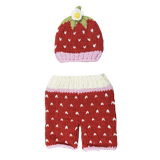 Addie Strawberry Hat and Pant Newborn Set - HoneyBug 