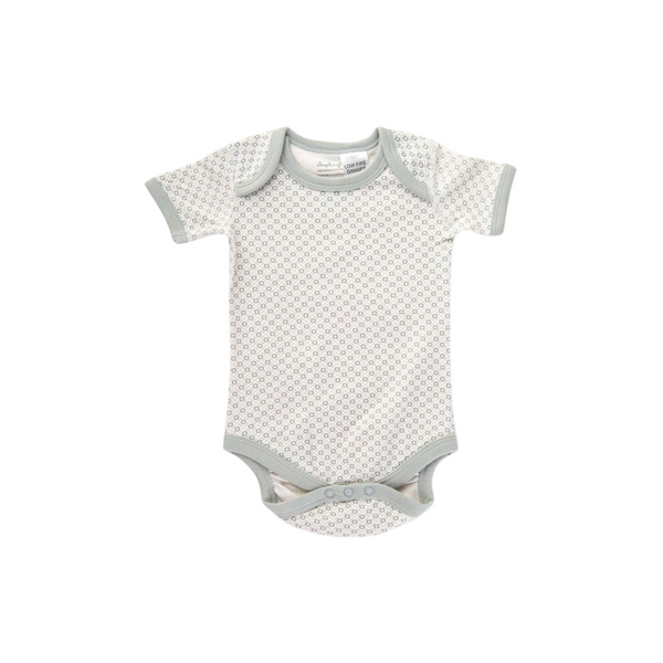 Dove Grey Short Sleeve Bodysuit - HoneyBug 