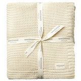 Chunky Knit Throw Blanket - Vanilla