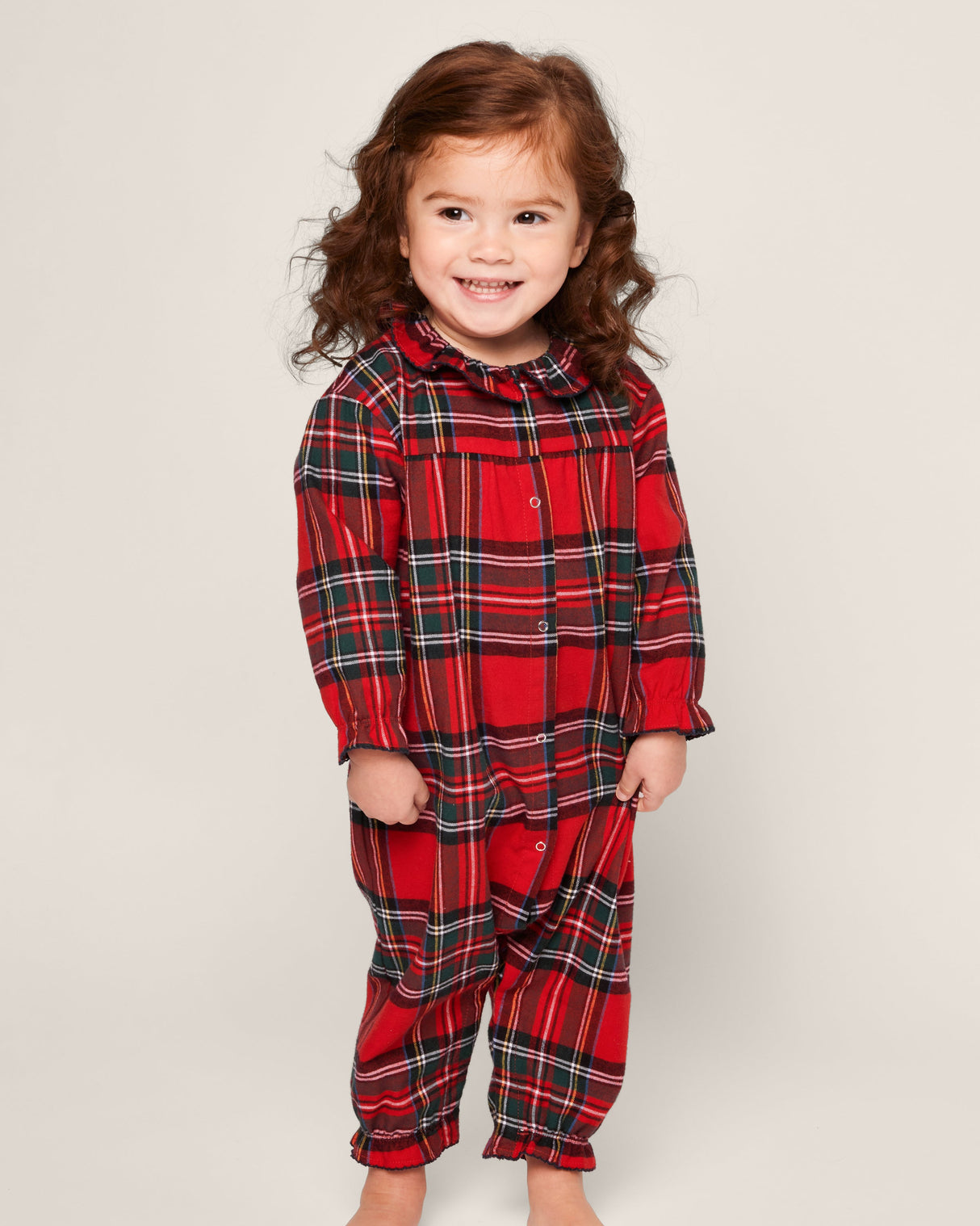 Baby's Twill Madeline Romper in Imperial Tartan