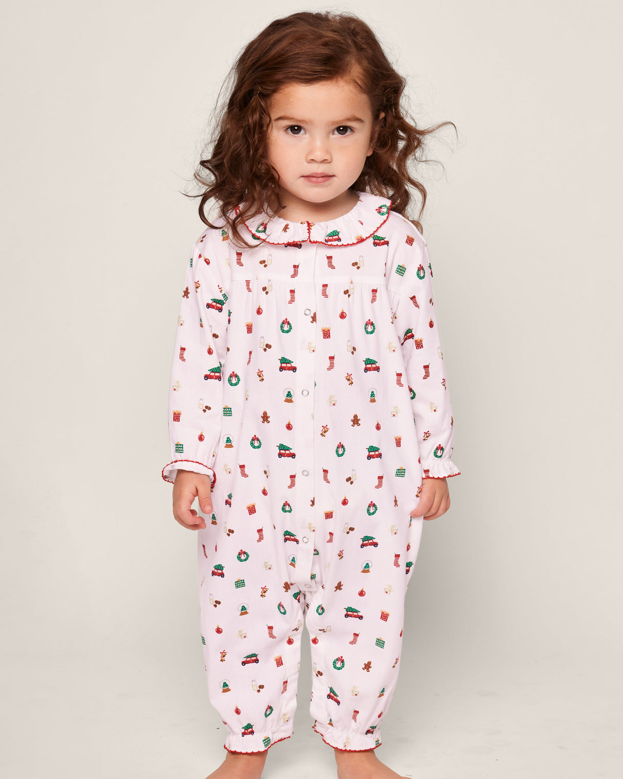 Baby's Twill Madeline Romper in Winter Nostalgia