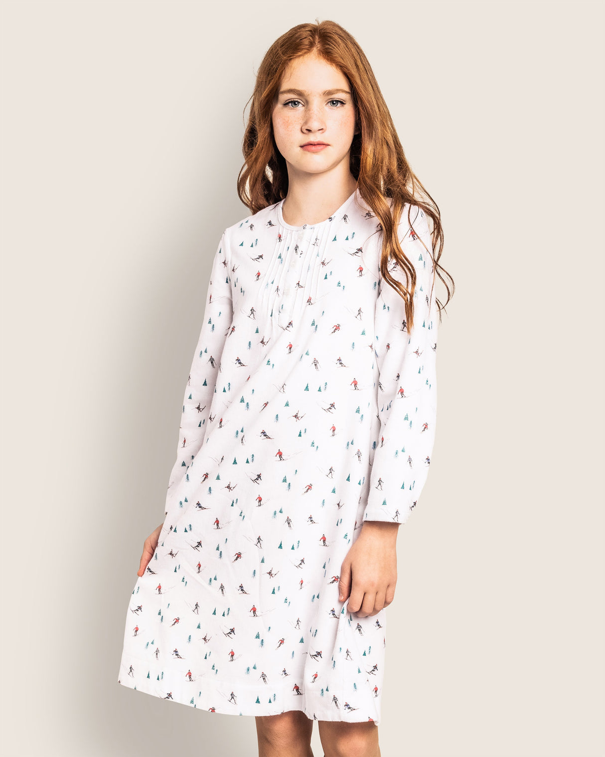 Girl's Flannel Beatrice Nightgown in Après Ski