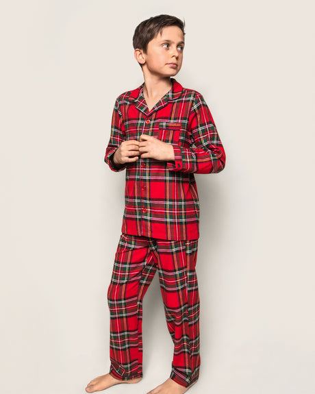 Kid's Brushed Cotton Pajama Set in Imperial Tartan