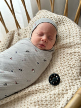 Cotton Muslin Swaddle - Printed Nautical Collection