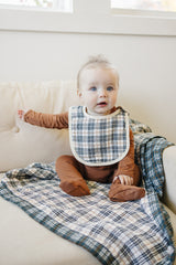 Vintage Plaid Classic Muslin Bib