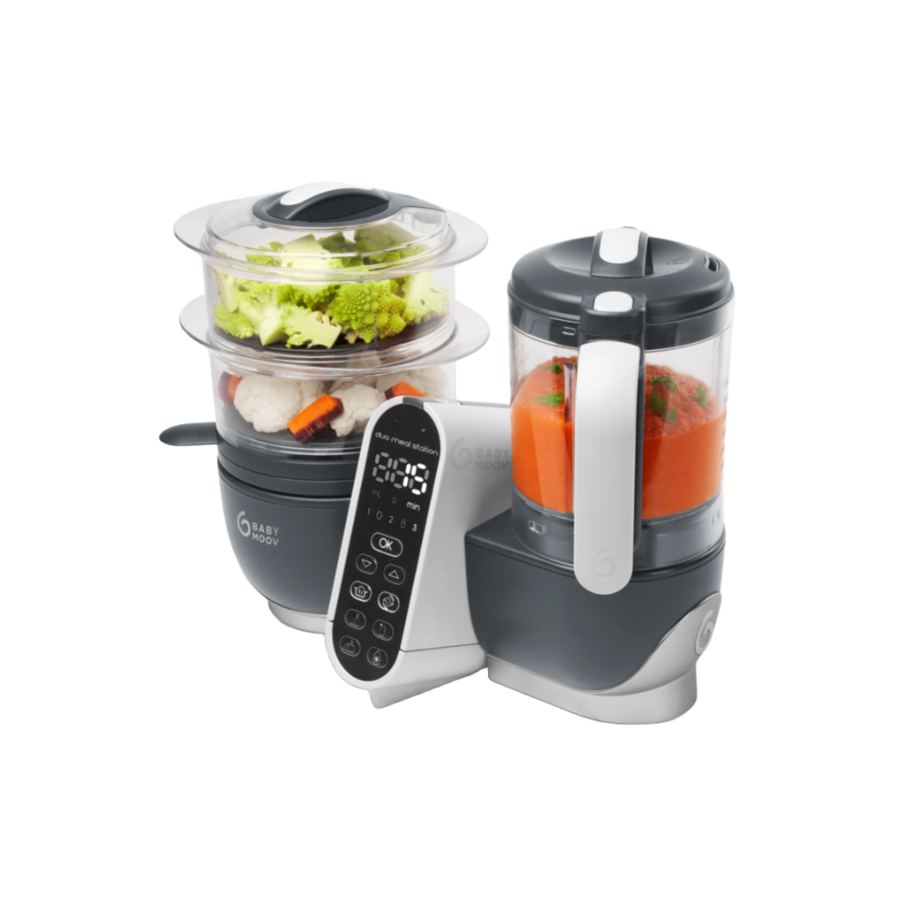 Duo Meal Station Baby Food Maker + 4 Free Food Containers - HoneyBug 