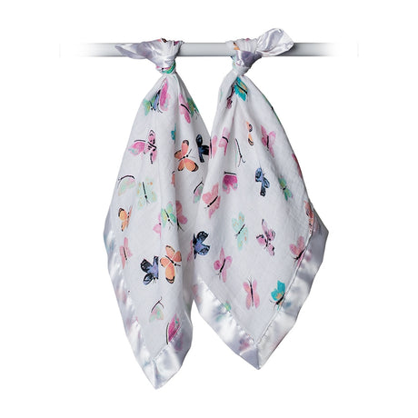 2-pack Muslin Security Blankets - Butterfly - HoneyBug 