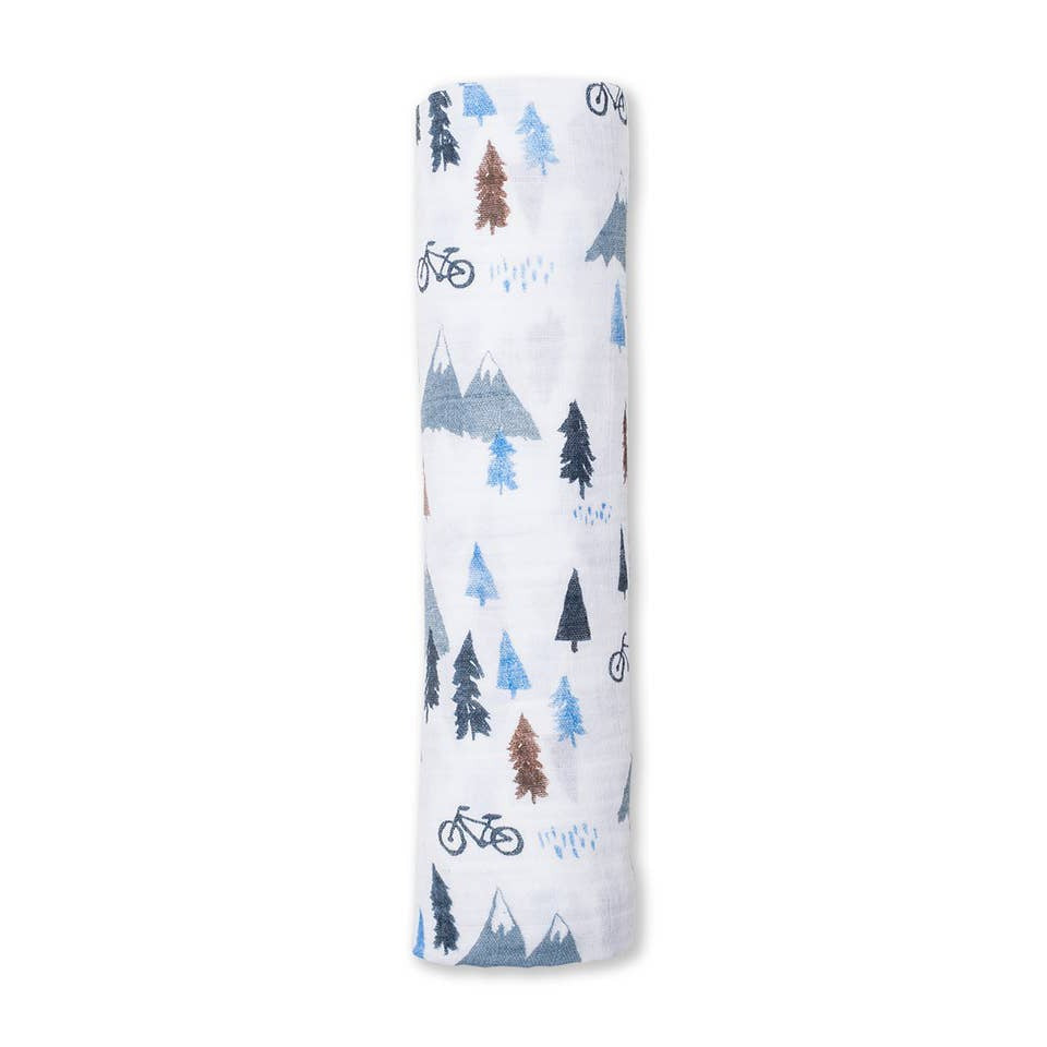 Classic Muslin Swaddle - Mountain Top - HoneyBug 