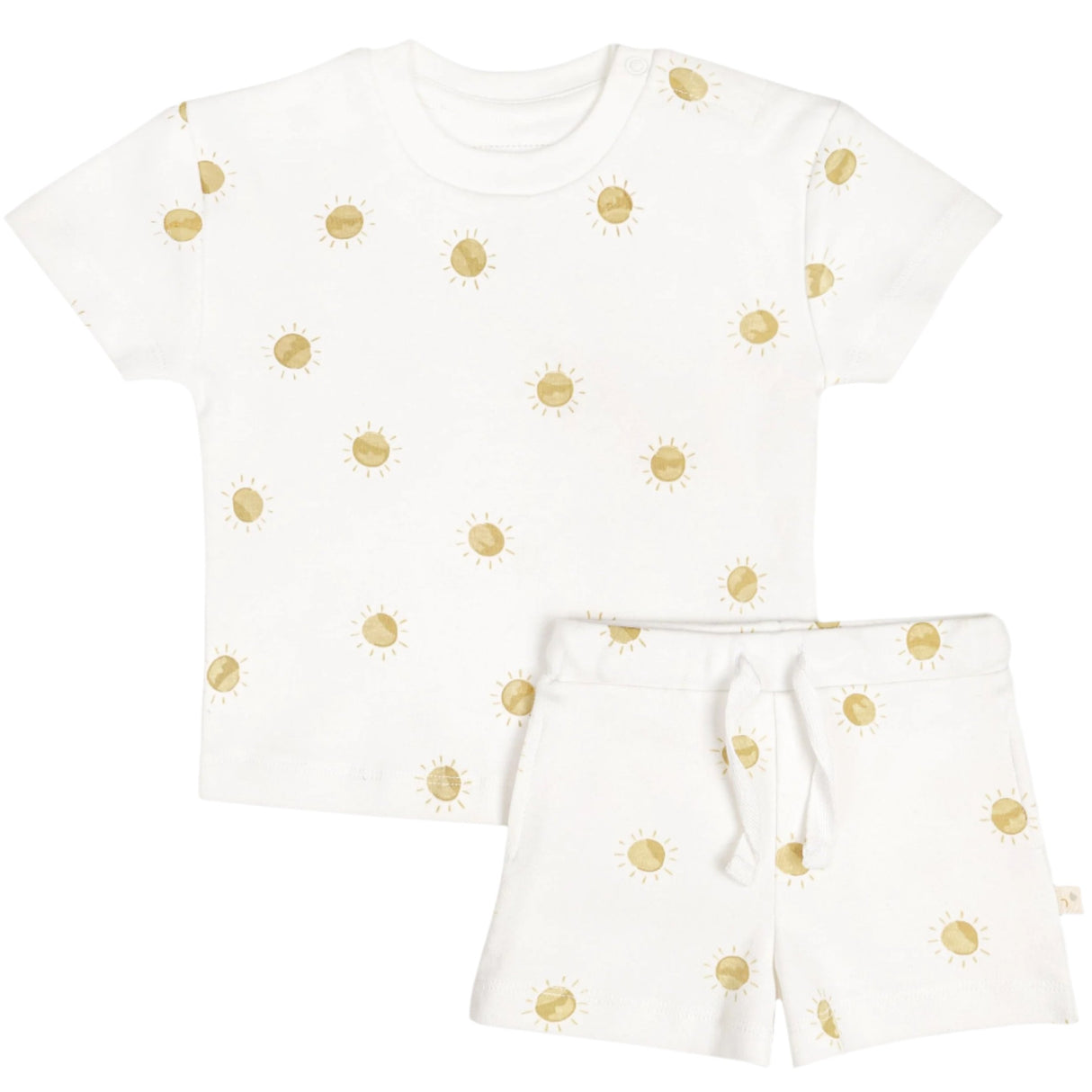 Organic Baby Toddler T-shirt and Shorts Set - Sunshine