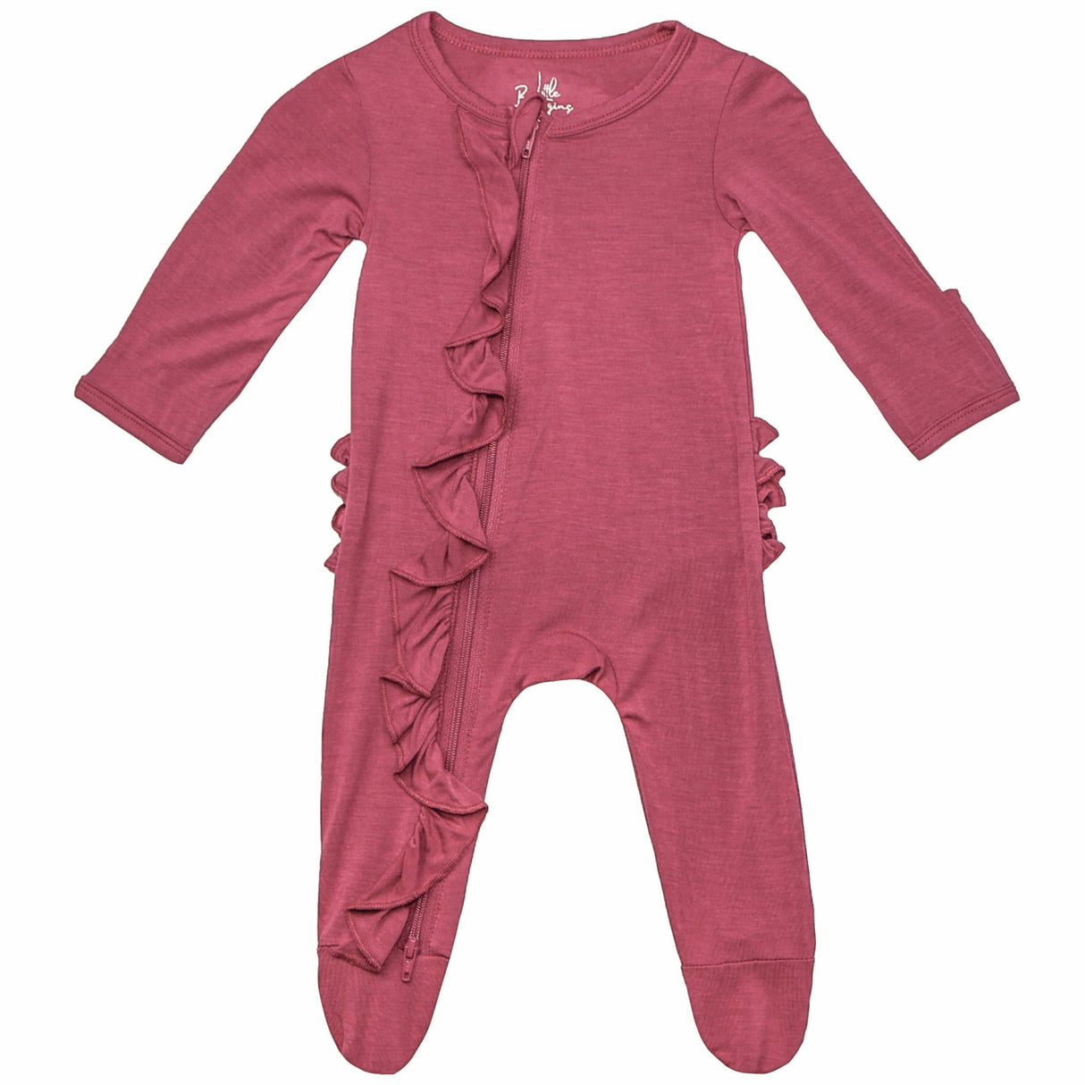 Ruffle 2 Way Zip Romper - Azalea