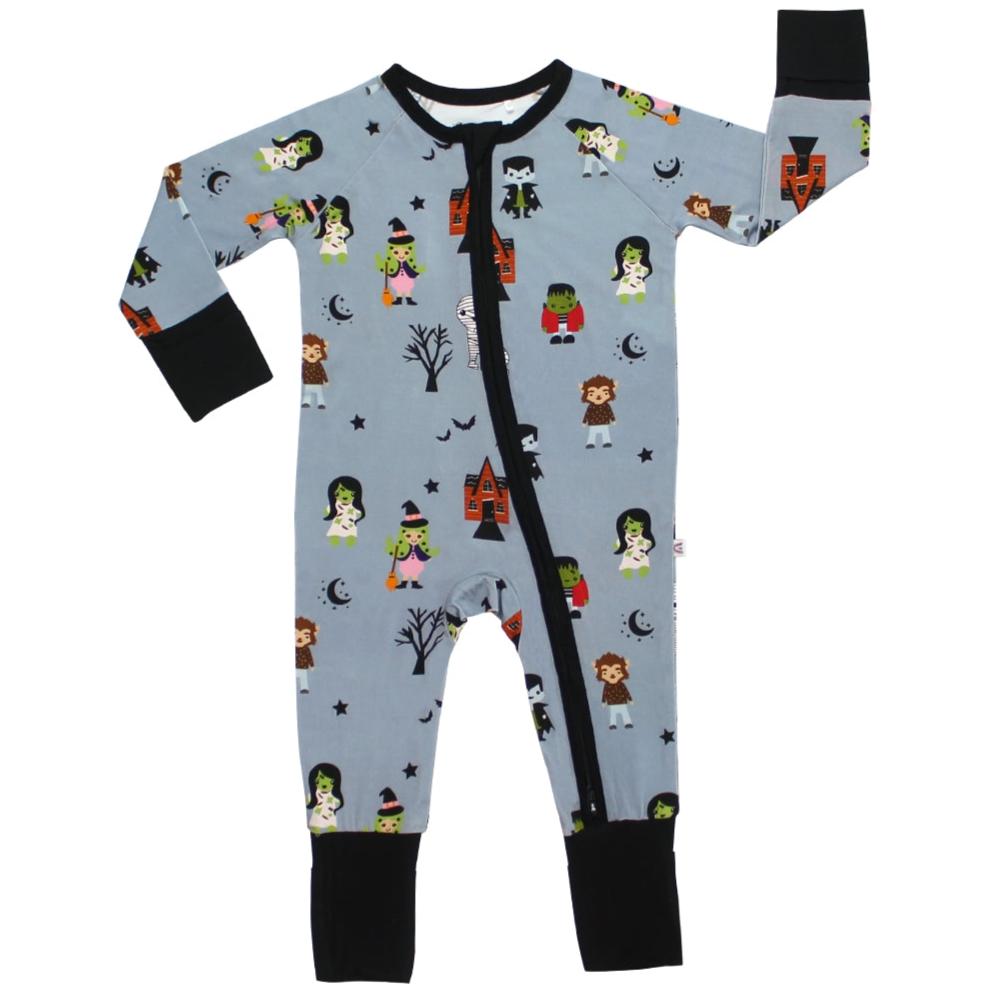 Monster Party Halloween Bamboo PJs - HoneyBug 