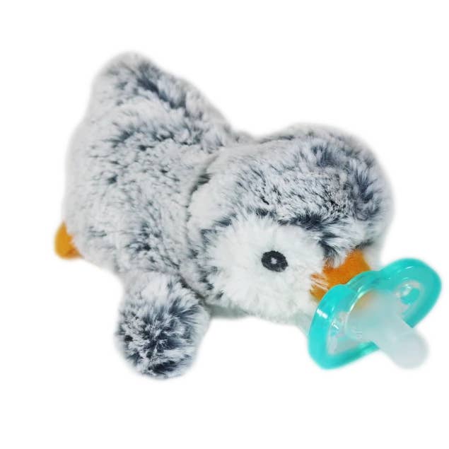 Ethan Penguin Paci/Teether Holder - JollyPop Pacifier - HoneyBug 