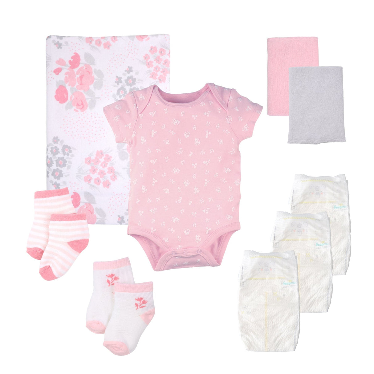 BBco. Floral Baby Gift Set