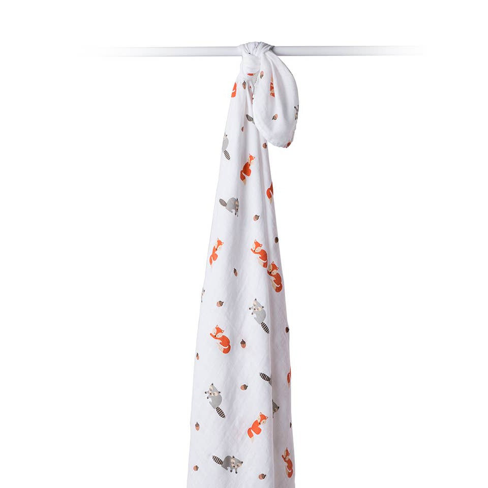 Classic Muslin Swaddle - Forest Friends - HoneyBug 