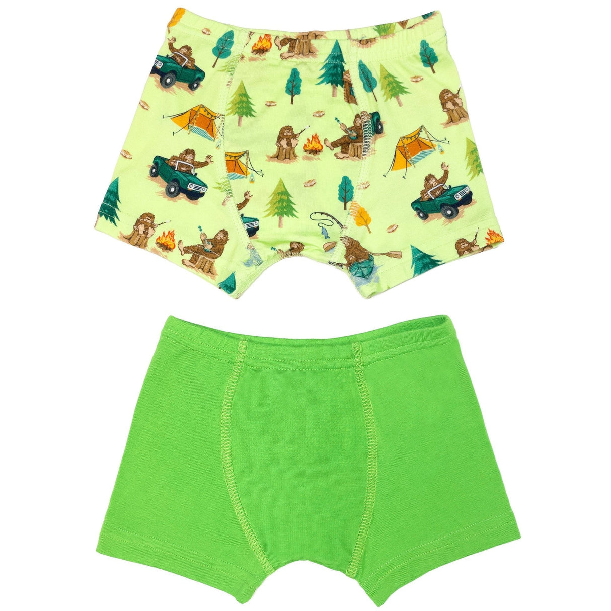 Bigfoot Camping Expedition Boys Boxer Set of 2