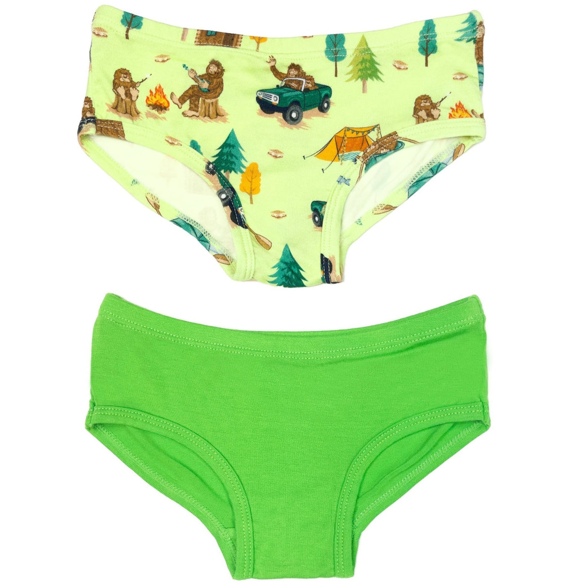 Bigfoot Camping Expedition Girls Underwear Set of 2