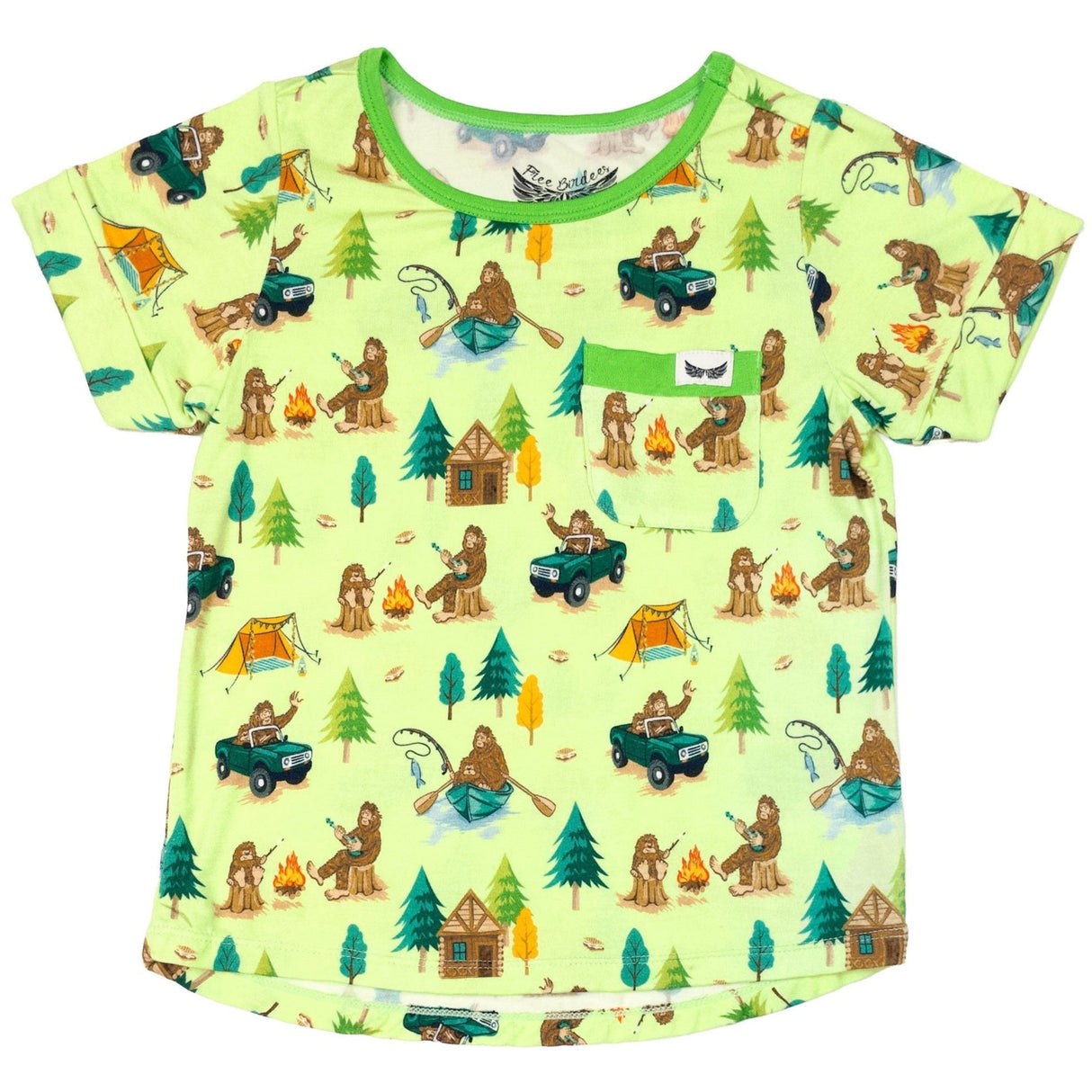 Bigfoot Camping Expedition Pocket Tee (18M-8Y)