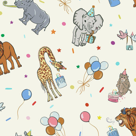 Birthday Party Animals Take the Cake 2-Pack Standard Pillow Case