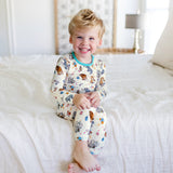 Birthday Party Animals Take the Cake Long Sleeve Pajama Set (12M-12Y)