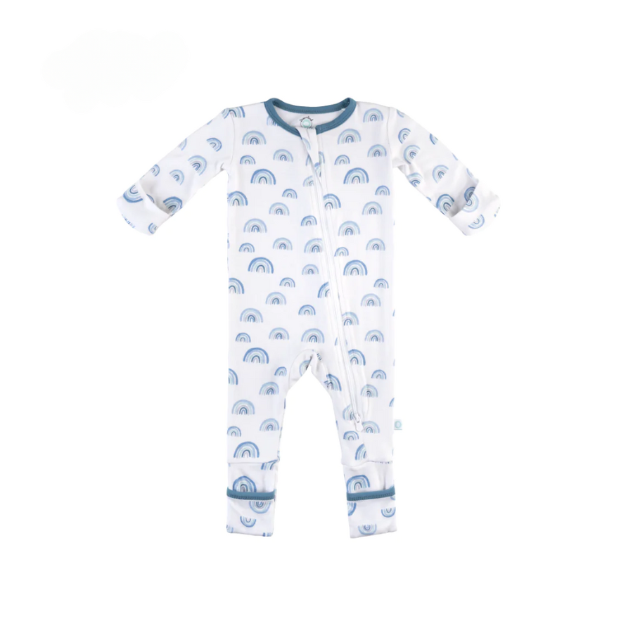 Bamboo Pajamas - Blue Rainbow - HoneyBug 