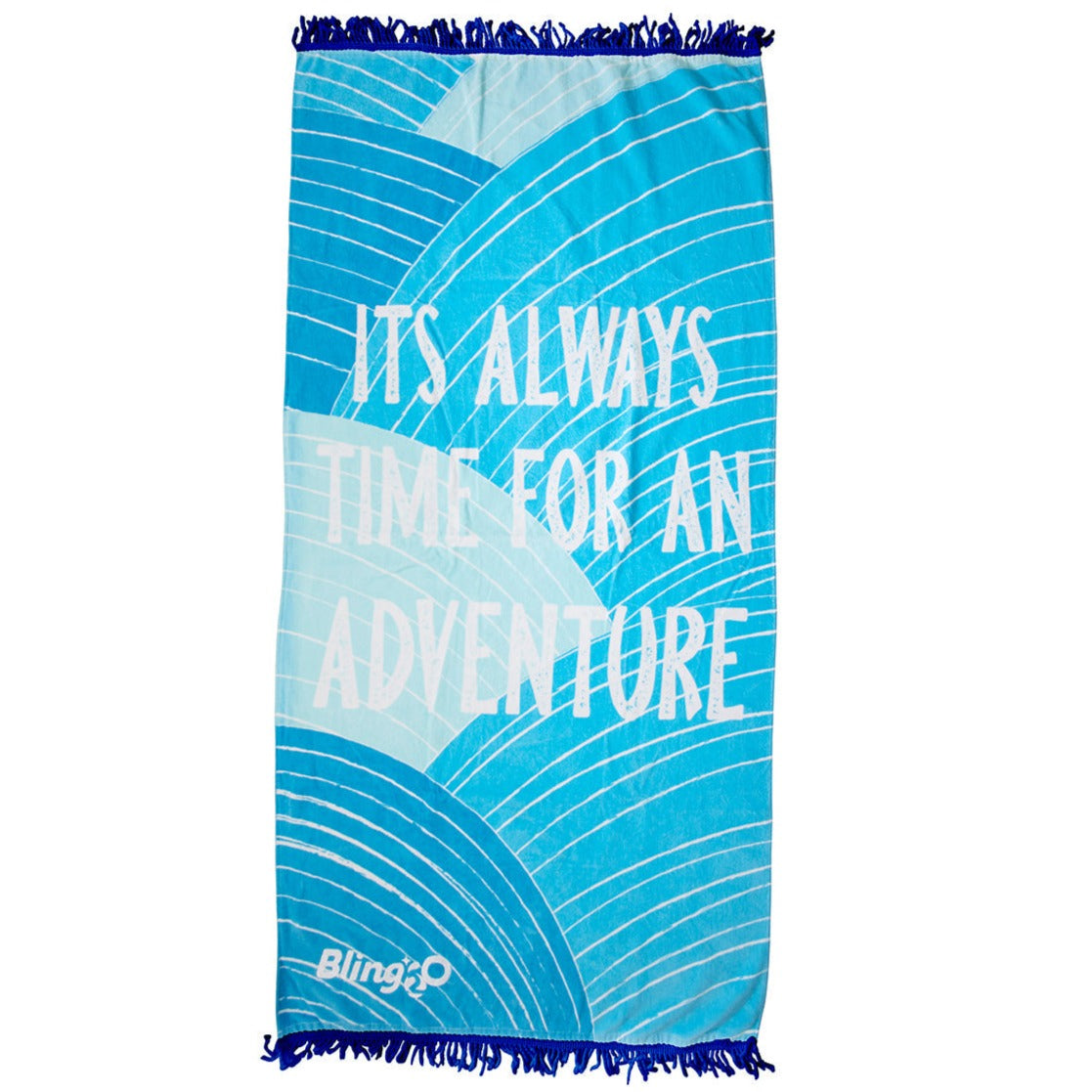 Blue Currents Beach Towel by Bling2o - HoneyBug 