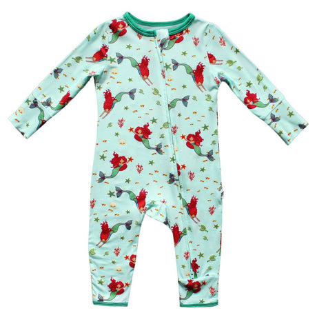 Brilliant-Sea Mermaids Coverall (0-24m) - HoneyBug 