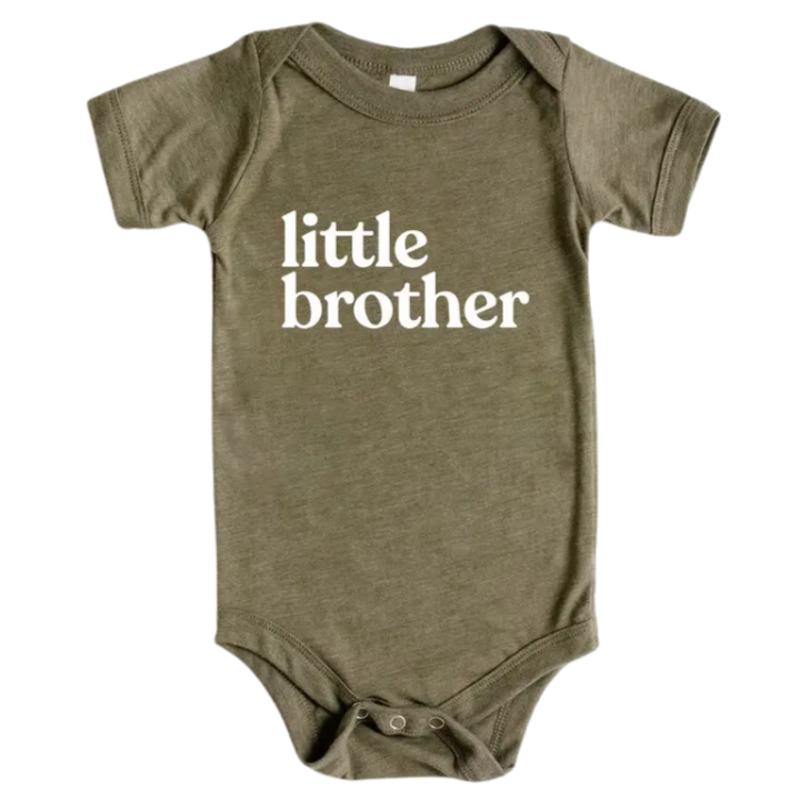 Baby Boys Short Sleeve Best Lil Bro Graphic Bodysuit