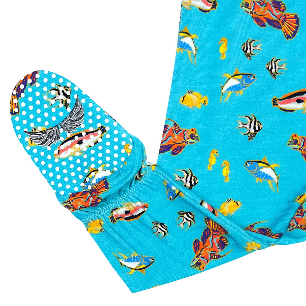 Calypso Fish Footie (NB-24m) - HoneyBug 