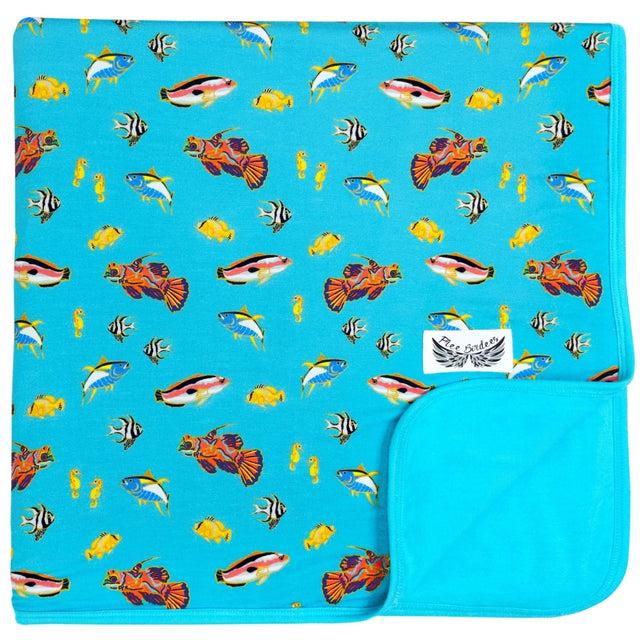 Calypso Fish Toddler Blanket - HoneyBug 