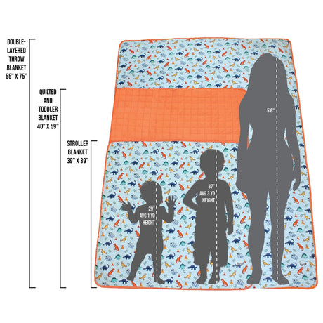 Chasing Stars Cowboys Double-Layered Throw Blanket - HoneyBug 