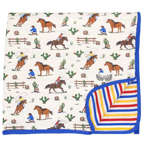 Chasing Stars Cowboys Double-Layered Throw Blanket - HoneyBug 