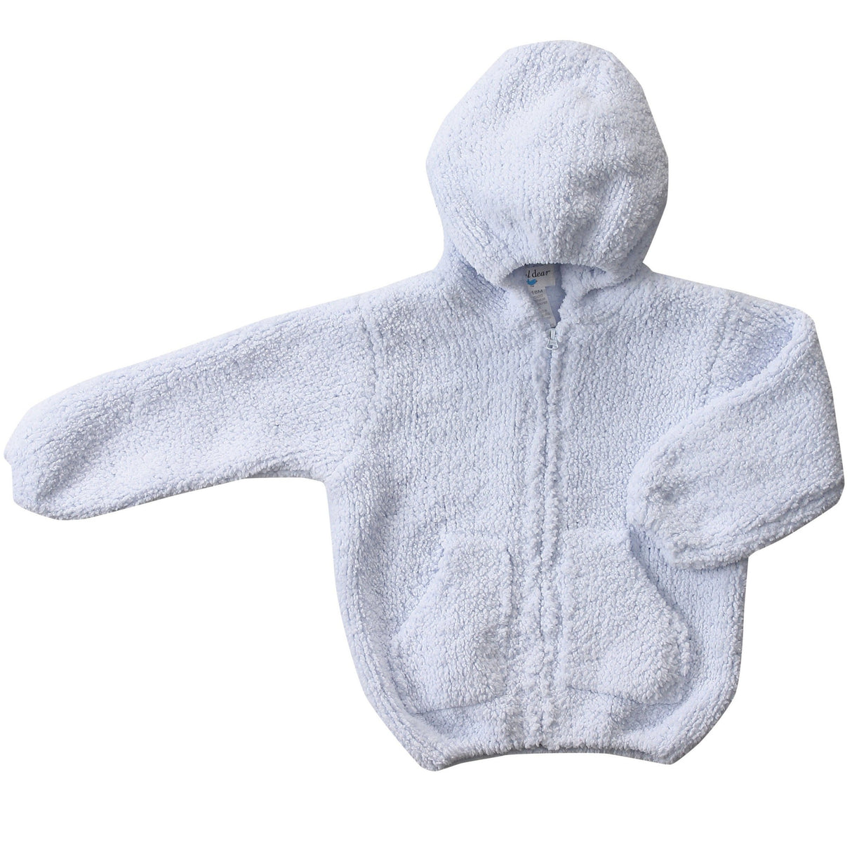 Chenille Hoodie - Light Blue - HoneyBug 