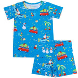 Christmas Day in Hawaiʻi Nei Short Bamboo Pajamas