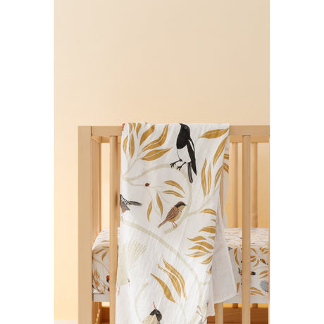 For the Birds Swaddle - HoneyBug 