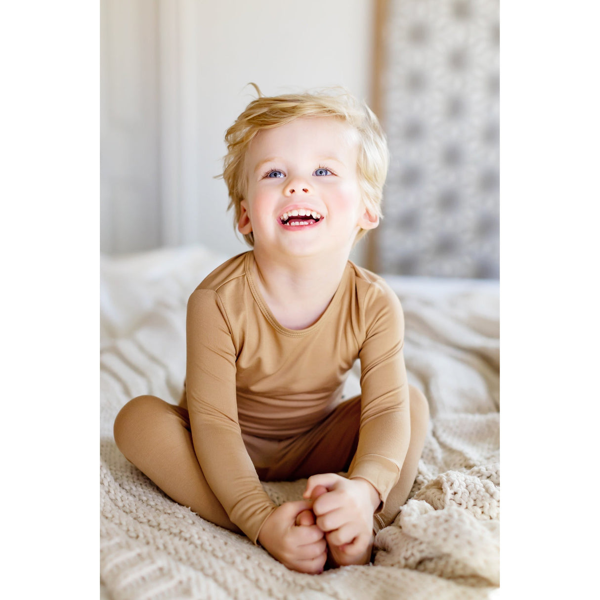 Coca Mocha Long Sleeve Pajama Set (2T-12Y) - HoneyBug 