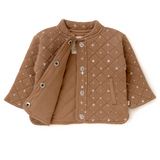 Organic Merino Wool Buttoned Jacket - Sparkle - HoneyBug 