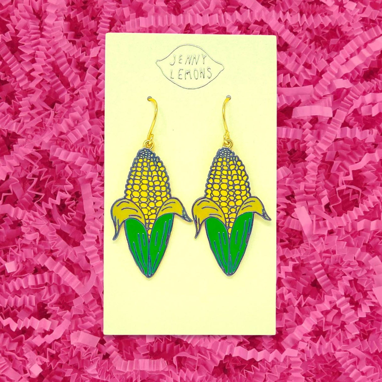 Corn Charm Earrings - HoneyBug 