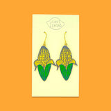 Corn Charm Earrings - HoneyBug 