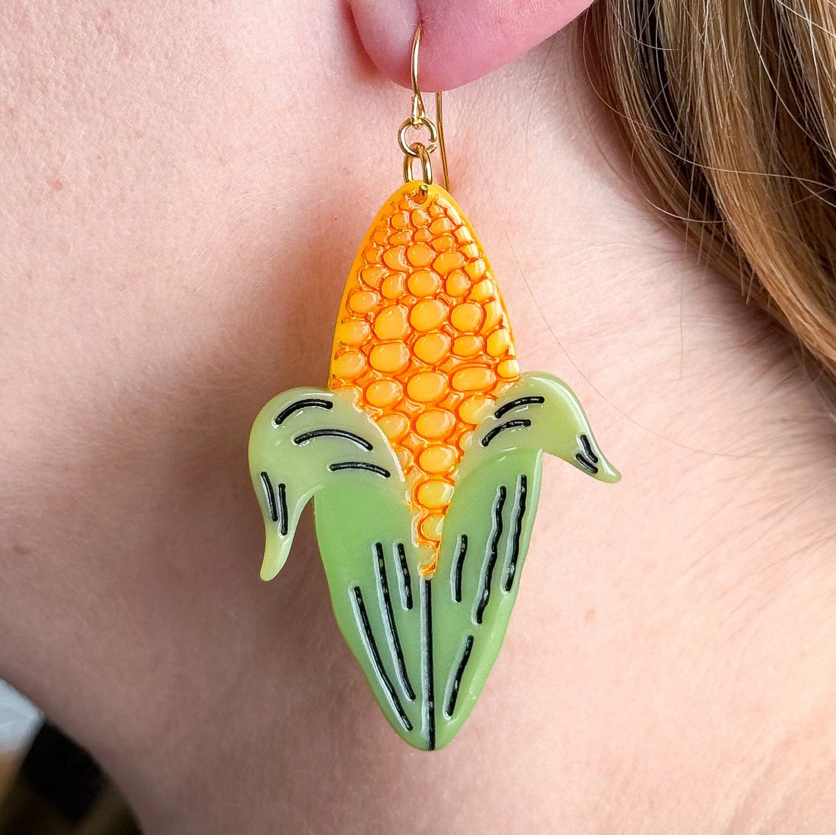 Corn Cob Earrings - HoneyBug 