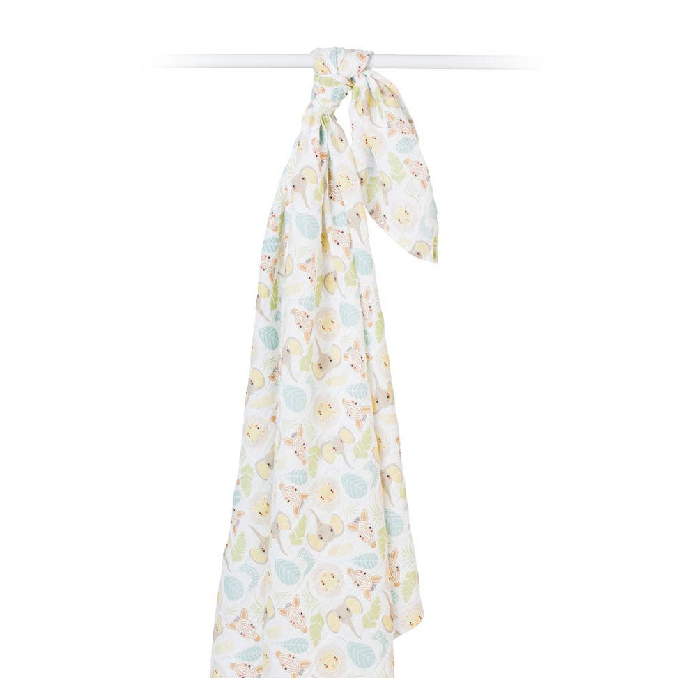 Classic Muslin Swaddle - Jungle - HoneyBug 