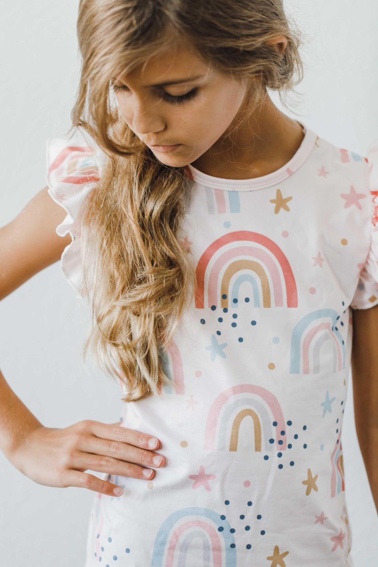 Over the Rainbow S/S Ruffle Tee