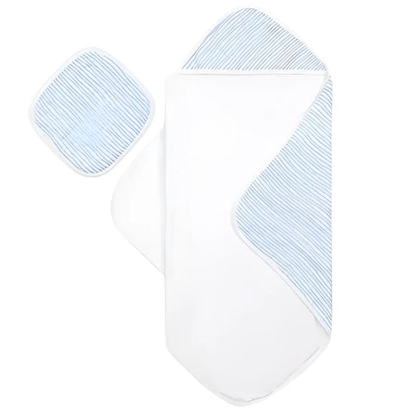 Blue Wave Hooded Towel Set - HoneyBug 