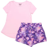 Diamonds in the Sky Women's Short Sleeve & Shorts Pajama Set