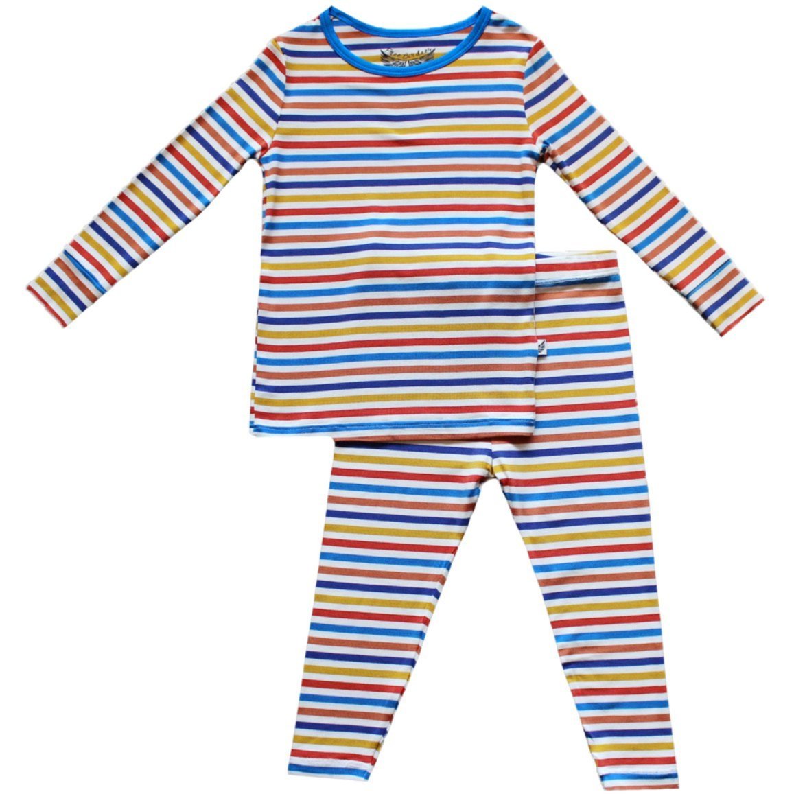 Dragons Rainbow Stripe Long Sleeve Pajama Set (6M-10Y)