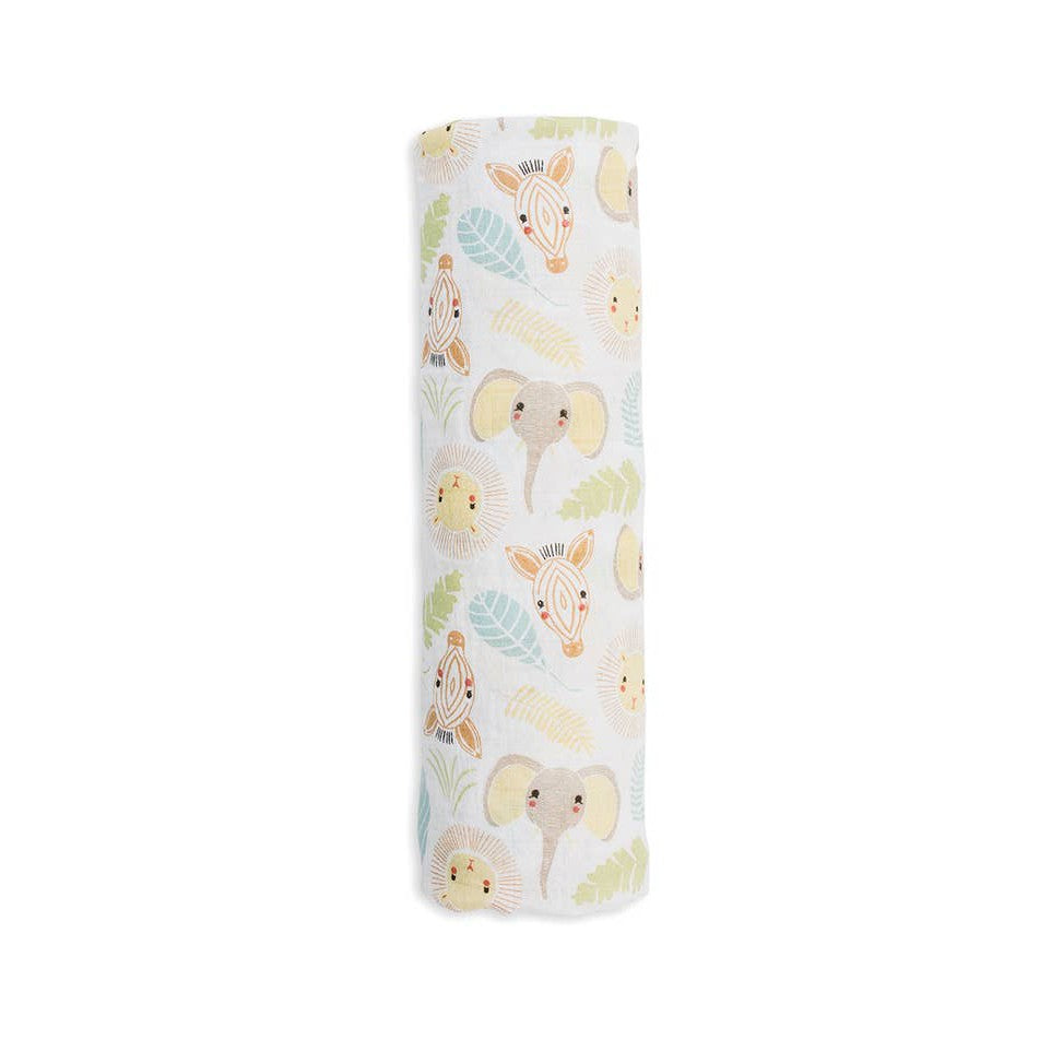 Classic Muslin Swaddle - Jungle - HoneyBug 