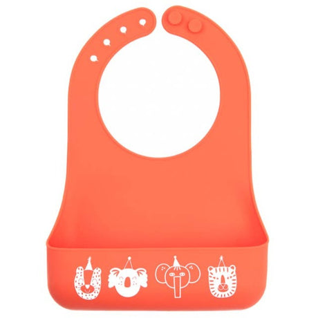 Party Animals Little Bites Bib - HoneyBug 