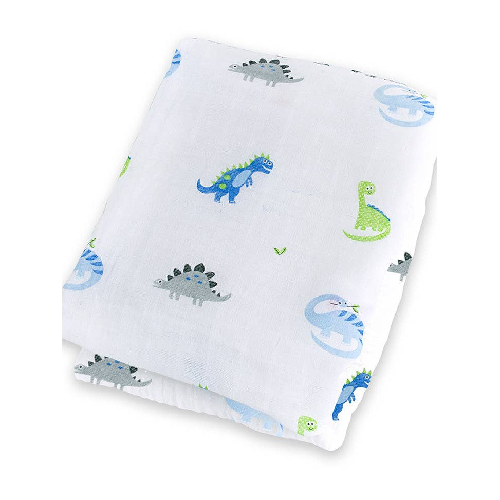 Classic Muslin Swaddle - Prehistoric Pals - HoneyBug 