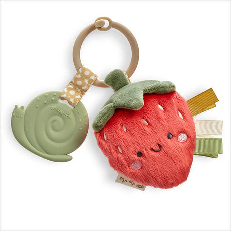 Itzy Pal™ Plush + Teether - Strawberry - HoneyBug 