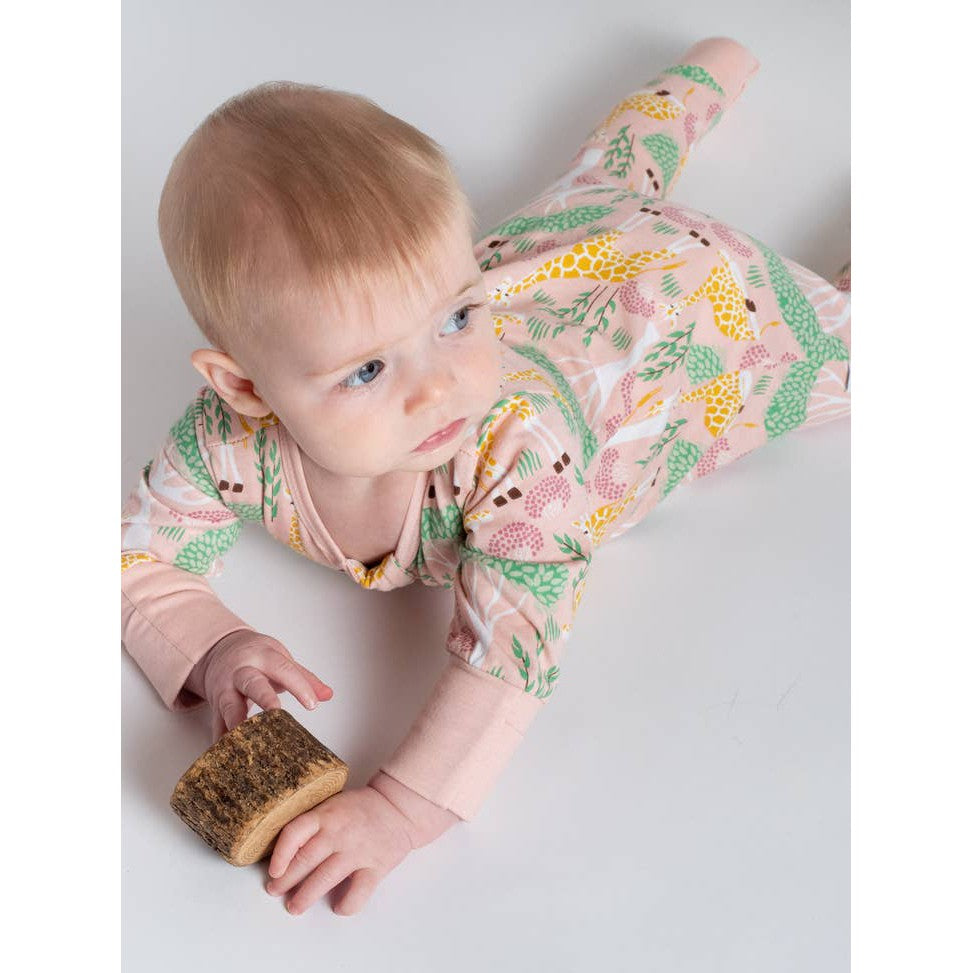 Grow With Me '2-Way' Zipper Romper - Giraffe - HoneyBug 